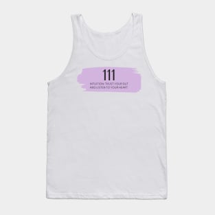 111 Angel Number purple Tank Top